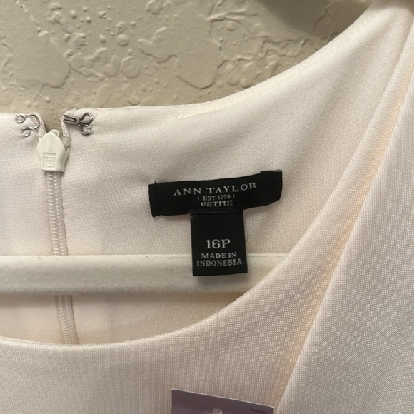 NWT ANN TAYLOR WHITE DRESS - Picture 4 of 7